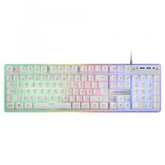 Kit de Teclado, Ratón y Alfombrilla XXL Mars Gaming MCPXWPT Blanco - 10000 DPI